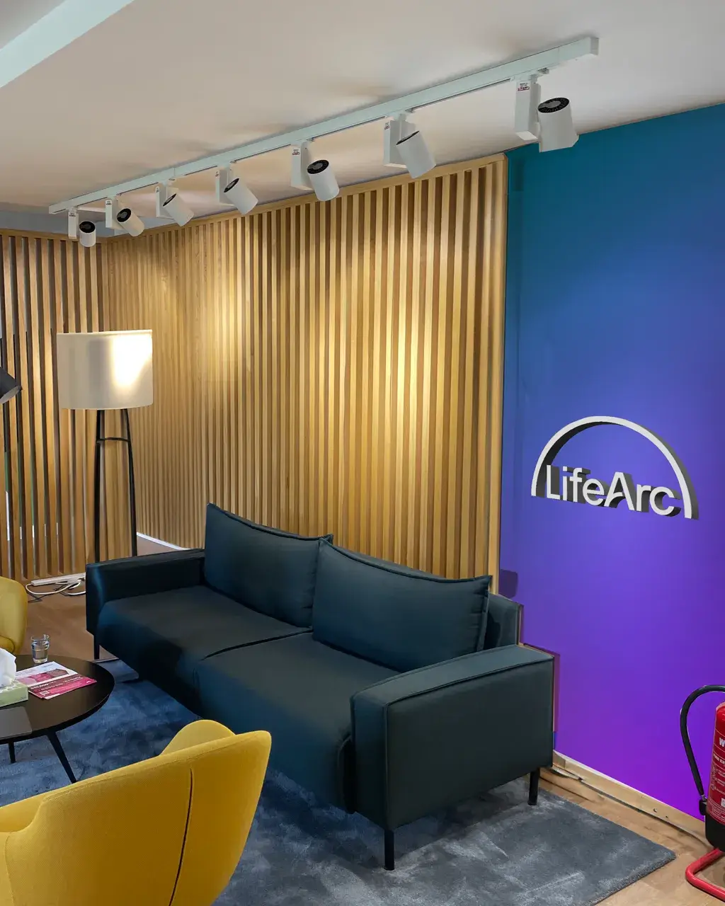 lifearc logo wall